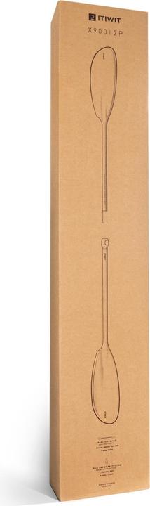 Immagine prodotto Itiwit Pagaia da kayak in carbonio in due pezzi pieghevole e regolabile 210-220 cm - X900 (220 cm, 2 pezzi)