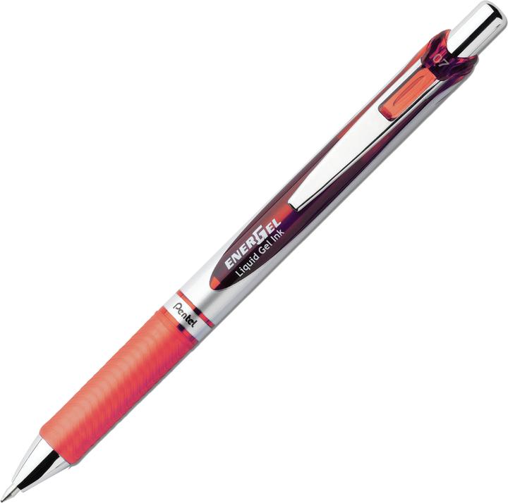 Actual product image Pentel Gel rollerball EnerGel XmRT, set of 4, fancy colours (Blue, multicolour, Orange, Rose, Silver, Violet, 4x)