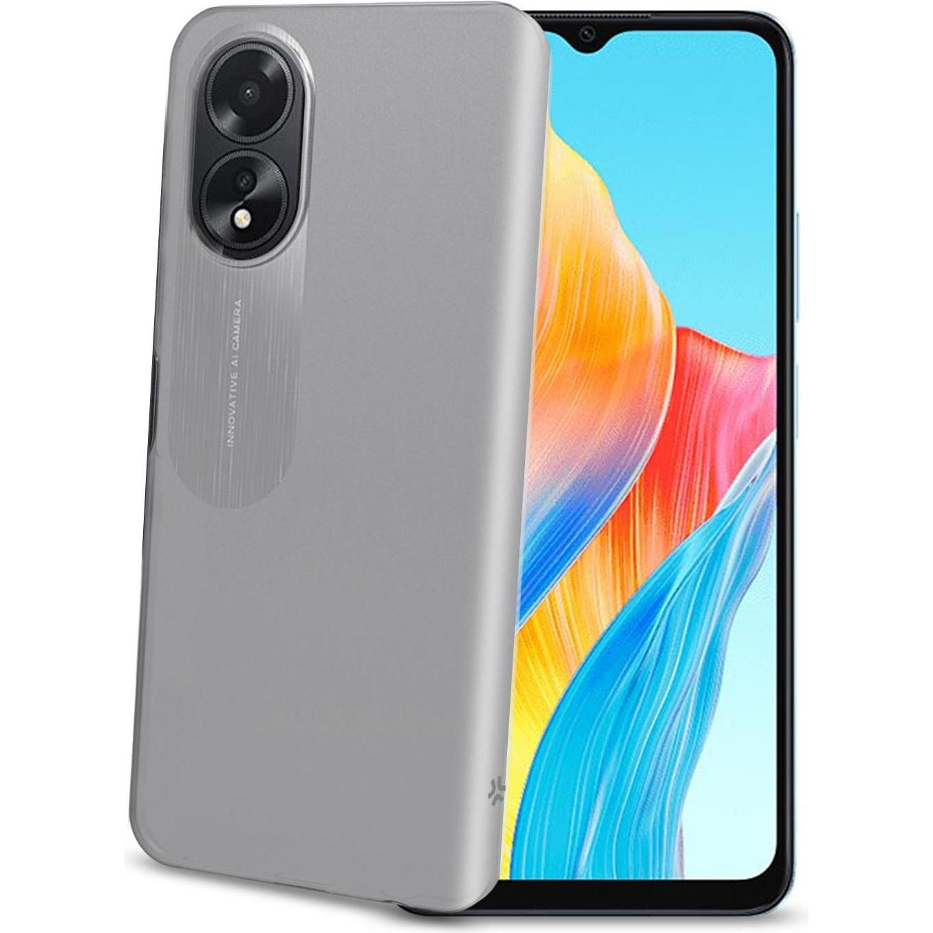 Celly Tpu Cover per Oppo A18/ Oppo (Oppo A18, Oppo A38), Cover smartphone, Trasparente