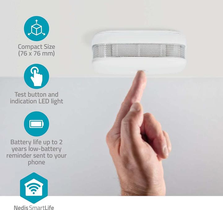 Actual product image Nedis SmartLife Rauchmelder