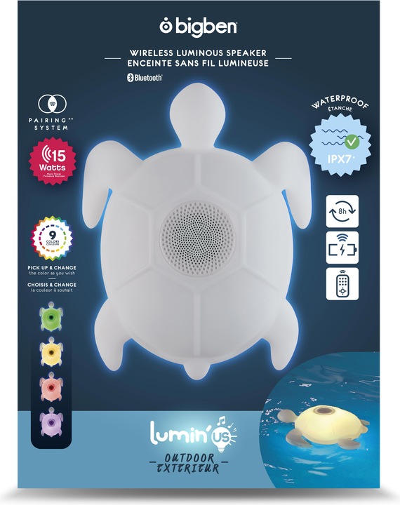 Actual product image Bigben Bluetooth Speaker Lumin'Us Duck (8 h, Rechargeable battery operated)