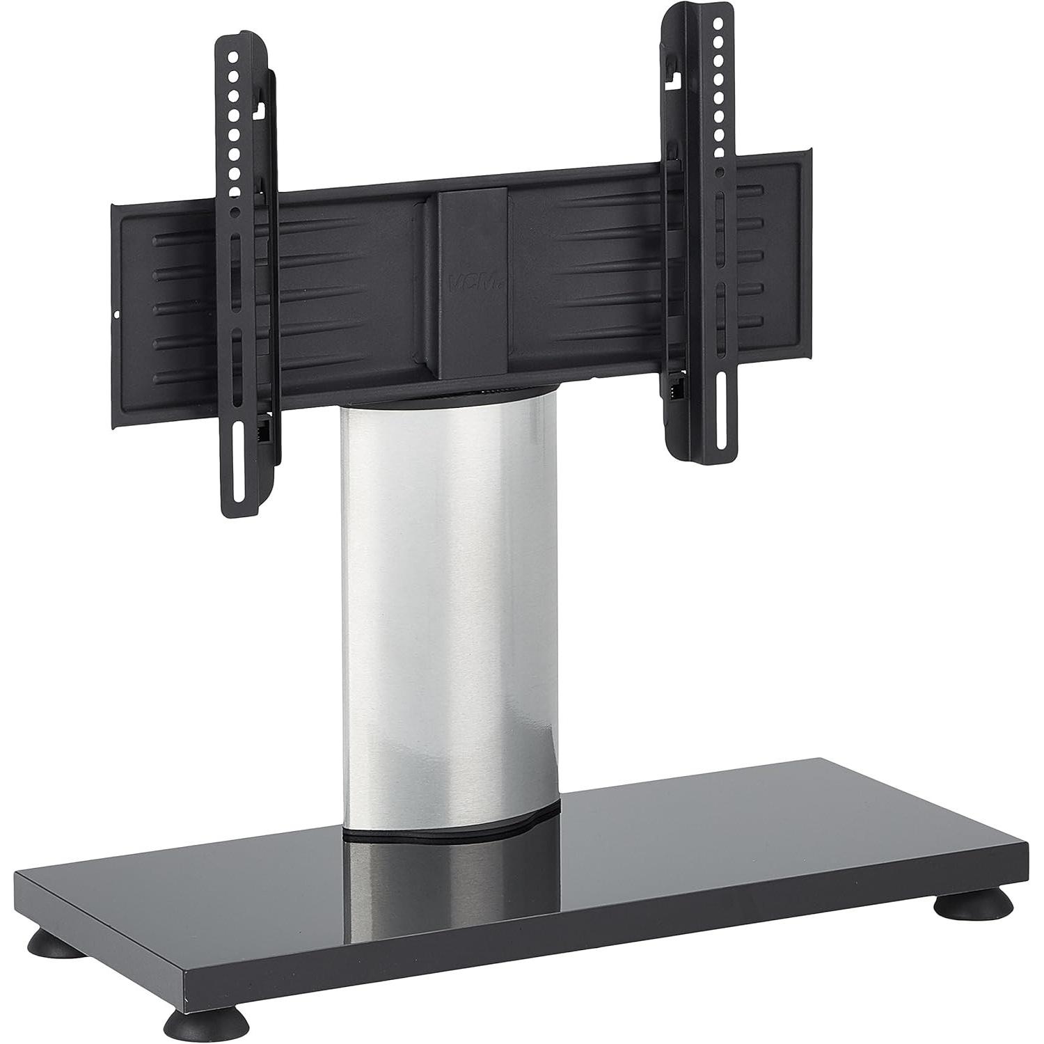 VCM TV Stand TV Stand Stand Stand Furniture Rack VESA Universal silverwhite lacquer 55 x 68 x 30 cm (22" - 37"), Piedistallo TV, Argento
