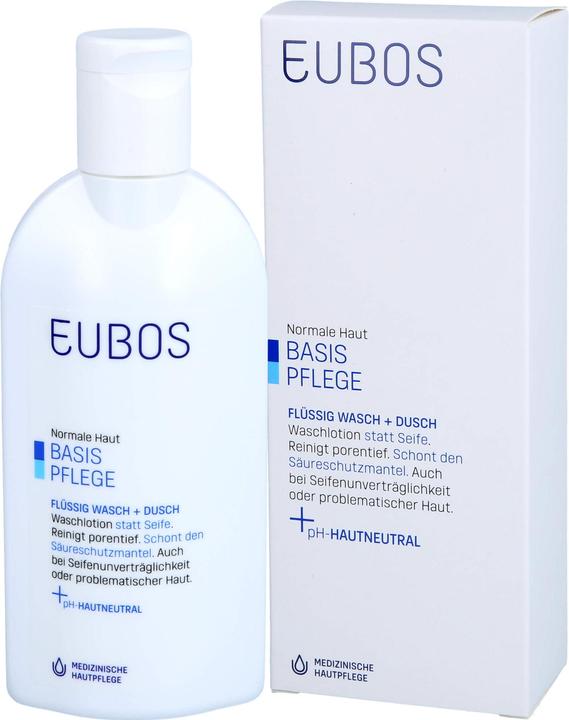 Produktbild Eubos FLUESS BLAU UNPARF, 200 ml Lösung (Reinigungsmilch, 200 ml)