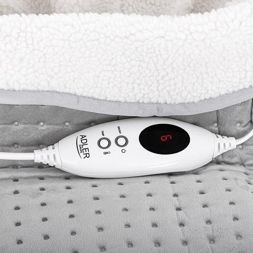 Actual product image Adler AD 7432 Electric Heated Blanket Electric Heated Throw, Plush, Synthetic Wool