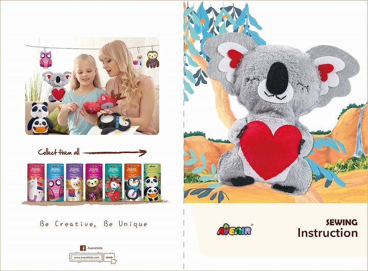 Actual product image Avenir Koala sewing kit