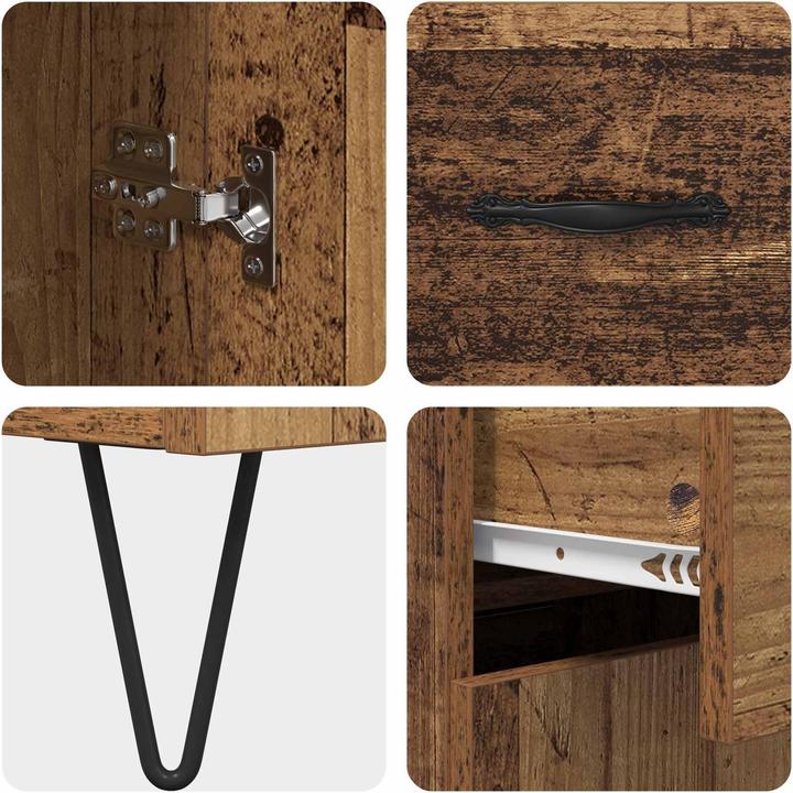 Produktbild vidaXL Modernes Sideboard (34 x 34 x 90 cm)