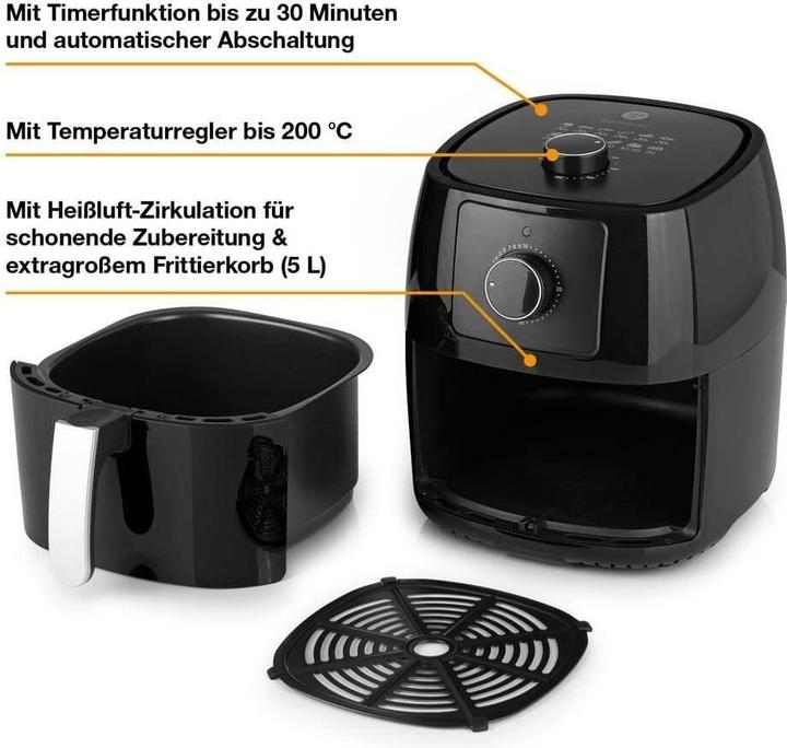 Image du produit Kochwerk Heissluft-Fritteuse 5 l, Detailfarbe: Schwarz