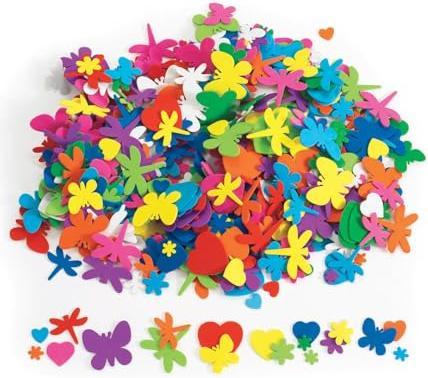 Colorations Coloriages - formes de fleurs, de coeurs et d'insectes Mousse, 500 pcs.