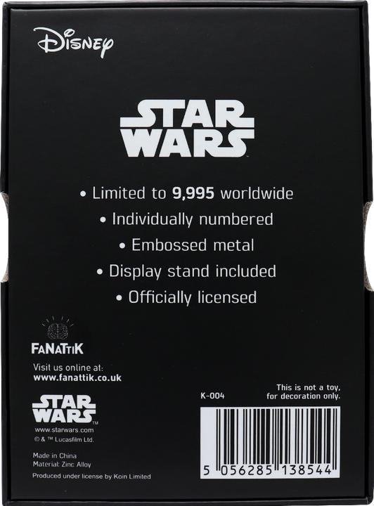 Produktbild Fanattik Star Wars: Metallbarren - Darth Vader Limited Edition