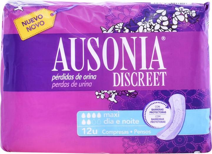 Produktbild Ausonia Discreet Maxi Damenbinden 12 Stück (Intimwaschlotion)