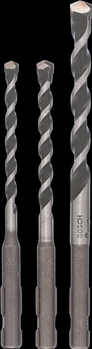 Actual product image Bosch Zubehör Multi-purpose drill, universal drill set, 3-piece, SDS quick, 5 - 8 mm (5 mm, 6 mm, 8 mm)