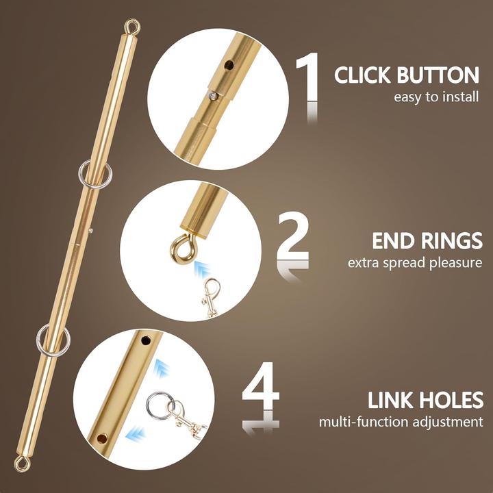 Actual product image No Name BDSM bondage spreader bar set