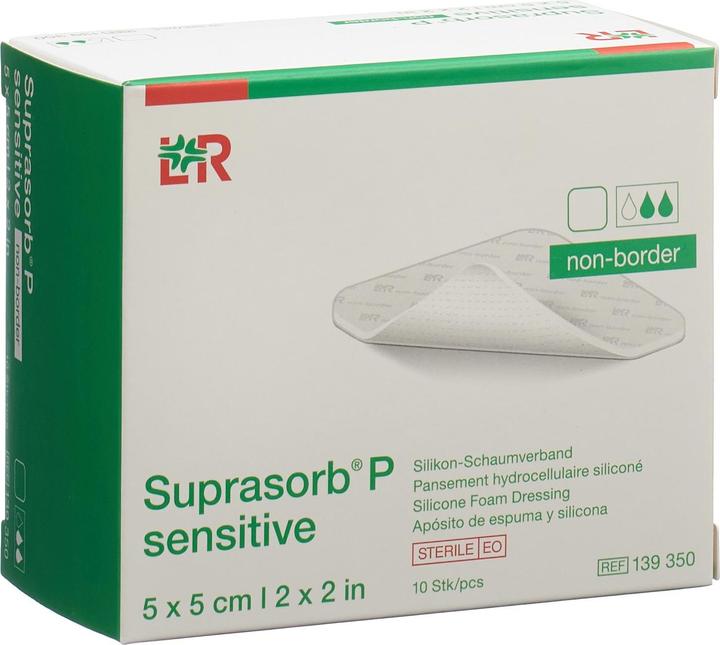 Actual product image Suprasorb P sensitive non-border 5x5cm (10 x)