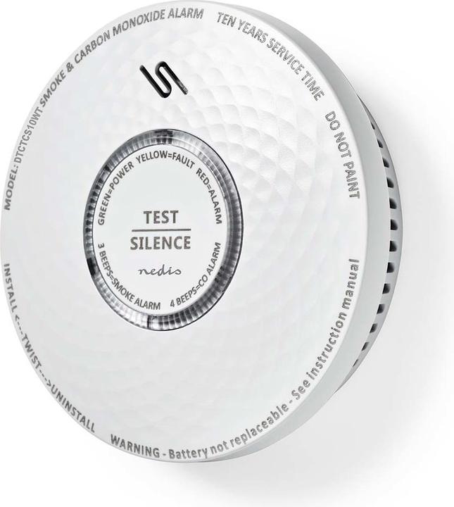 Produktbild Nedis Rauch und Kohlenmonoxid-Alarm