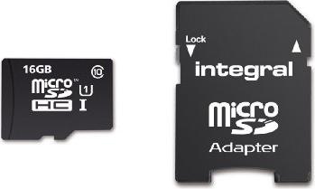 Actual product image UltimaPro MicroSDHC Memory Card up to /s, U1 Rating MicroSD UHS-I (16 GB, microSD, U1, UHS-I)