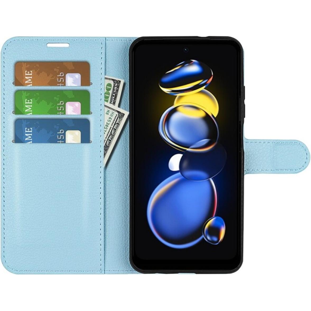 Screenguard Xiaomi Poco X4 GT Leather Guard Lederhülle (Xiaomi Poco X4 GT), Smartphone Hülle, Blau