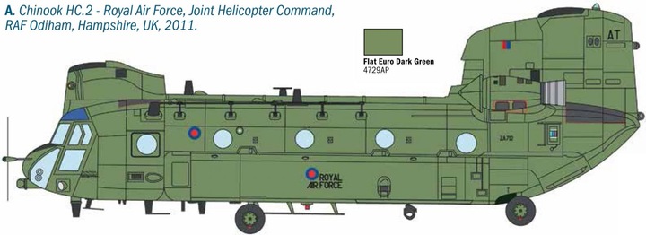 Produktbild Italeri 1:48 CHINOOK HC.2 CH-47F