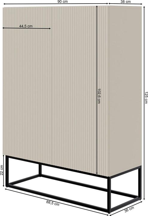 Produktbild Selsey Veldio (90 x 38 x 125 cm)