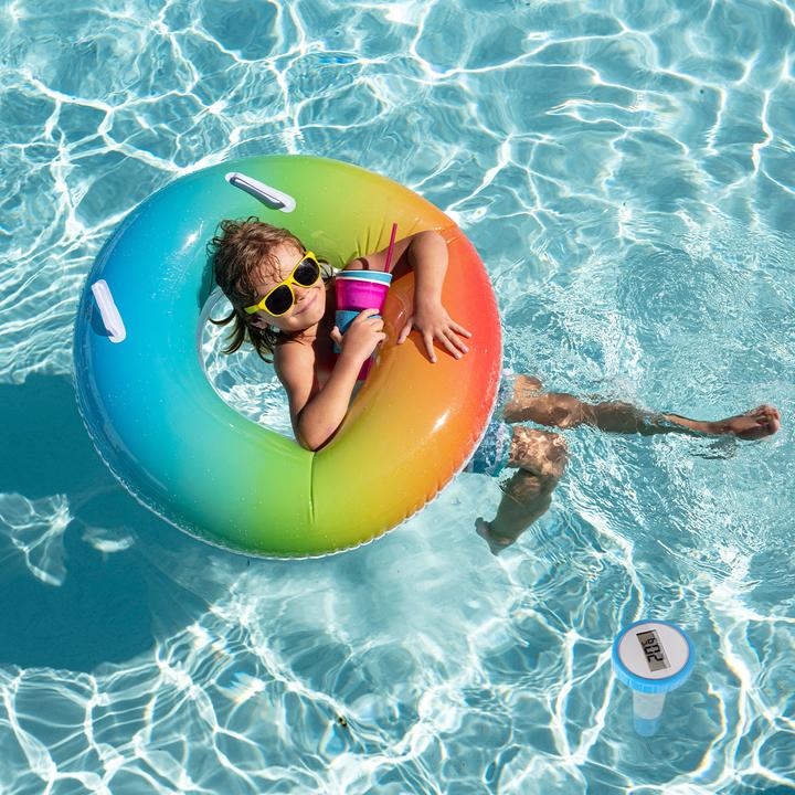 Actual product image Casativo Set of 2 digital pond and pool thermometers with LCD, IPX8