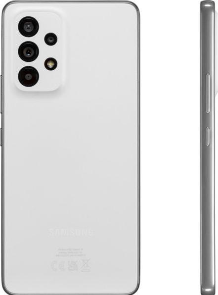 Actual product image Samsung Galaxy A53 5G EU (128 GB, Awesome White, 6.50", Dual SIM, 64 Mpx, 5G)