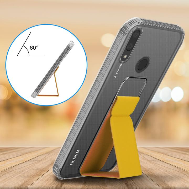 Actual product image Cadorabo Case for Huawei Y7 2019 / Y7 PRIME 2019 in TPU with holder LM167 Style (Huawei Y7 (2019), Huawei Y7 Prime (2019))