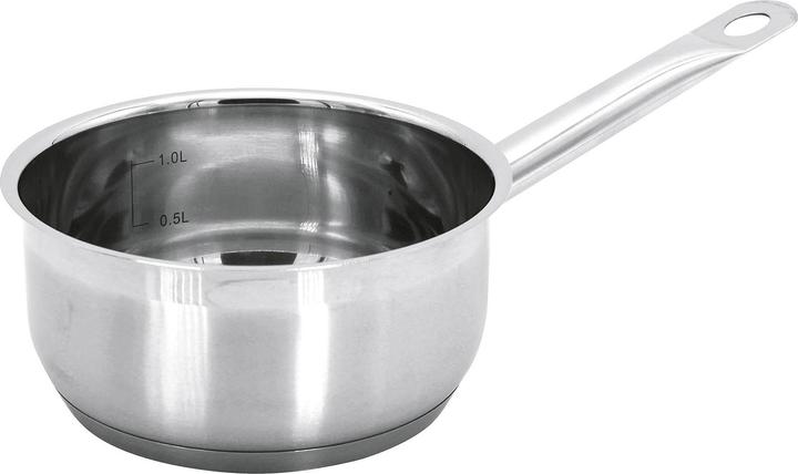 Image du produit Krüger Pot à manche 'Crète (Casserole à manche, Acier inoxydable, 16 x 8 cm)