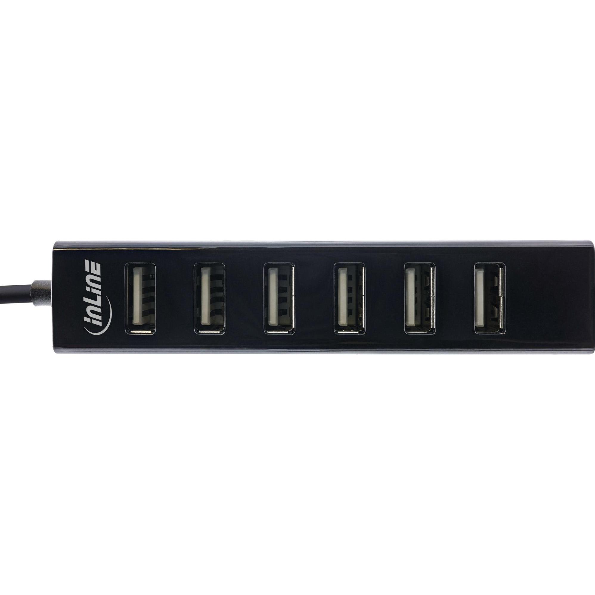 Thumbnail - InLine 33293D (USB-C, 7 Ports), Dockingstation + USB Hub, Schwarz