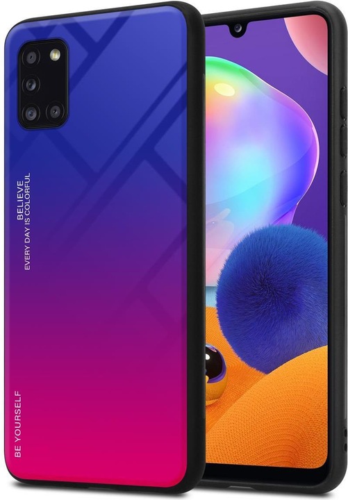 Produktbild Cadorabo TPU 2 Farben Glas Cover (Samsung Galaxy A31)