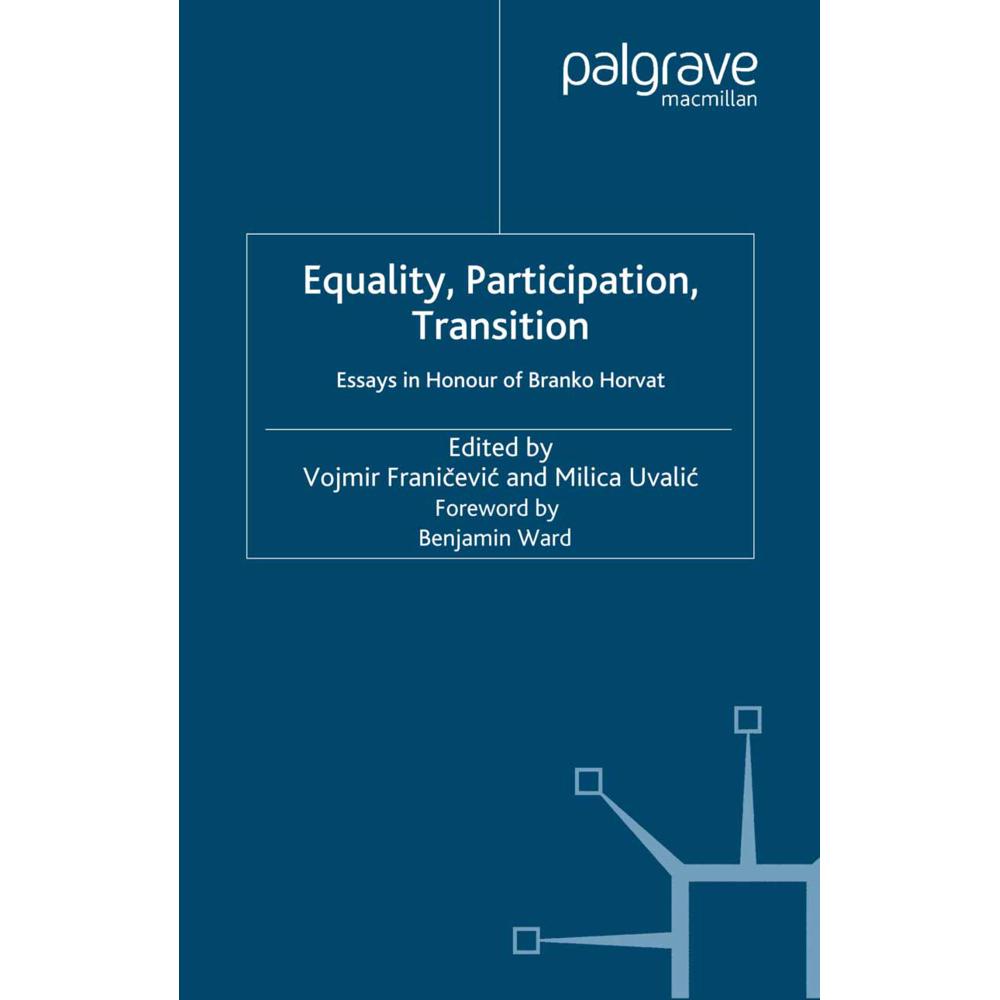 Equality, Participation, Transition, Fachbücher von M. Uvalic, Franicevic