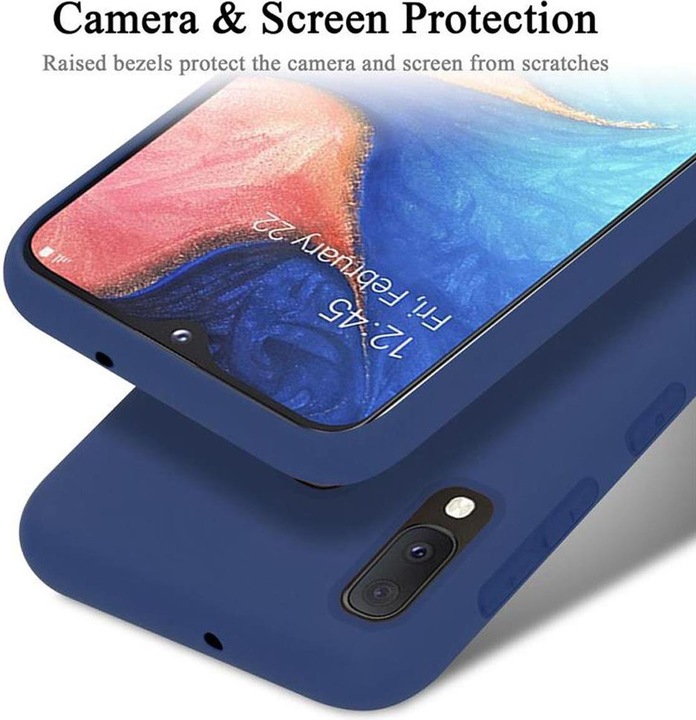 Actual product image Cadorabo TPU Liquid Silicone Case Cover (Samsung Galaxy A20e)