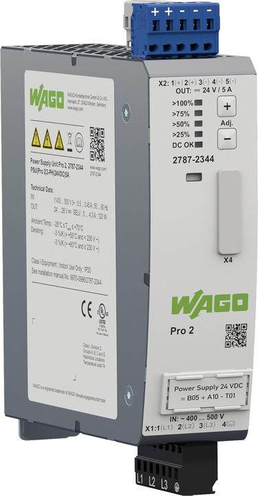 Produktbild Wago 2787-2344 Stromversorgung Pro 2.3-phasig