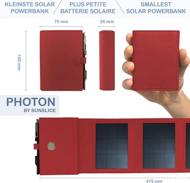 Produktbild Sunslice Tragbares 4W Photon-Solar-Ladegerät (4000 mAh, 4 W, 20 Wh)