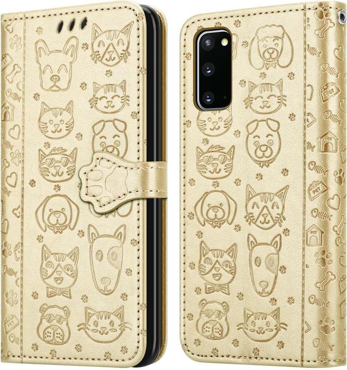 Produktbild Cadorabo Book Hunde & Katzen Cover (Samsung Galaxy S20)