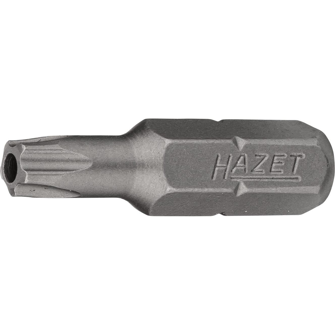 HAZET, Bits, 5-Stern Bit 2225-25H ∙ Sechskant6,3 (1/4 Zoll) ∙ Innen 5-Stern Profil mit Zapfen ∙ 25H (25H)