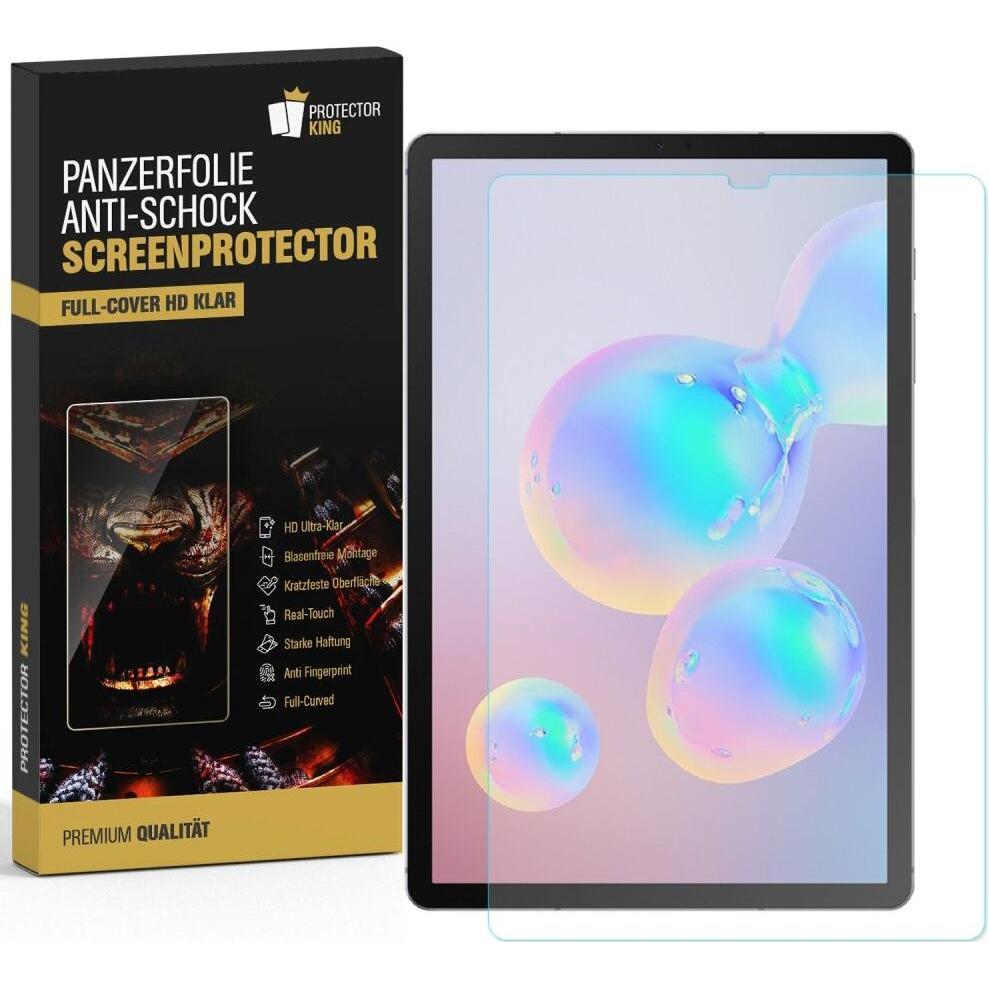 Protectorking 6x Panzerfolie Anti-Shock HD Klar (6 Stück, Galaxy Tab S6), Tablet Schutzfolie