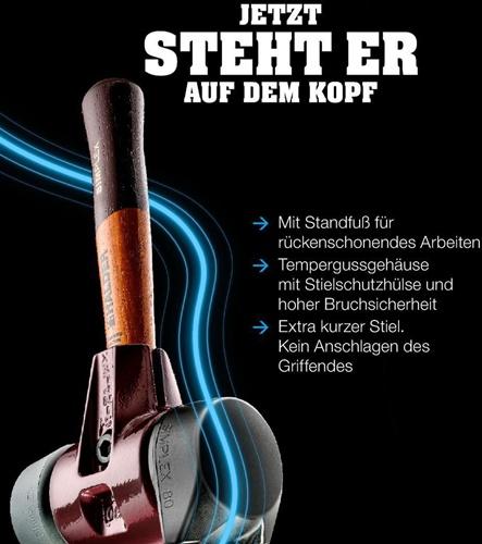 Produktbild Halder SIMPLEX-Schonhammer Tempergussgehäuse/Holzstiel (2720 g)