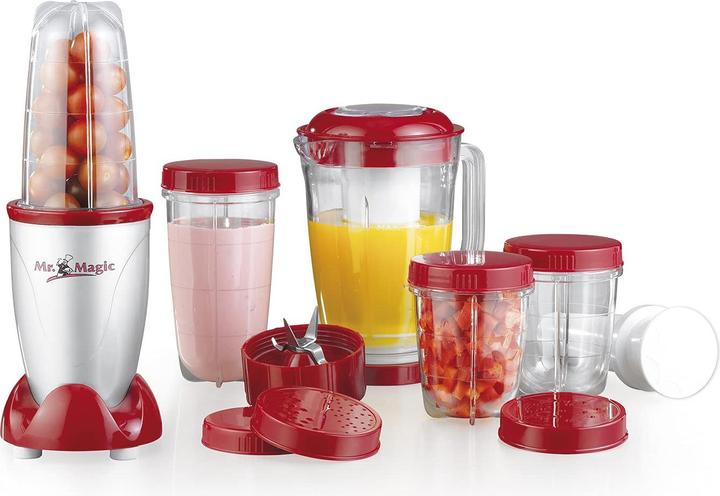 Produktbild Gourmetmaxx Mr. Magic Silber/Rot 400 Watt, 18 Teile Single (400 W)