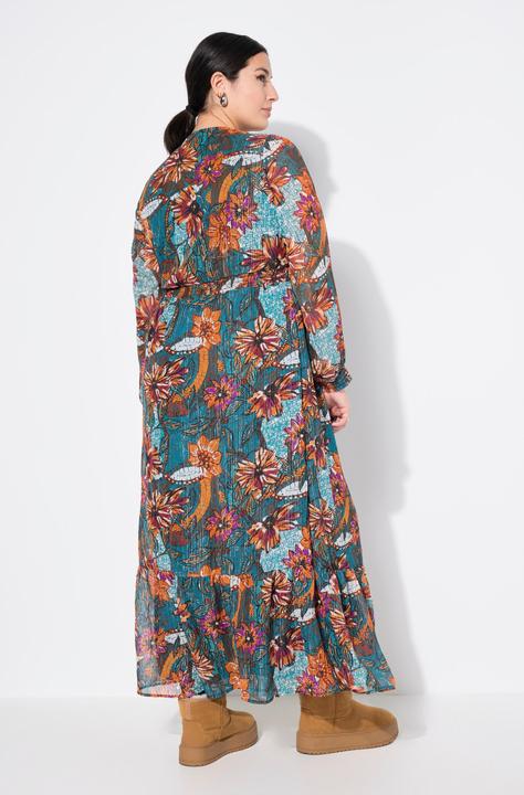 Actual product image Studio Untold Traditional Floral Layered Chiffon Maxi Dress (42, 44)