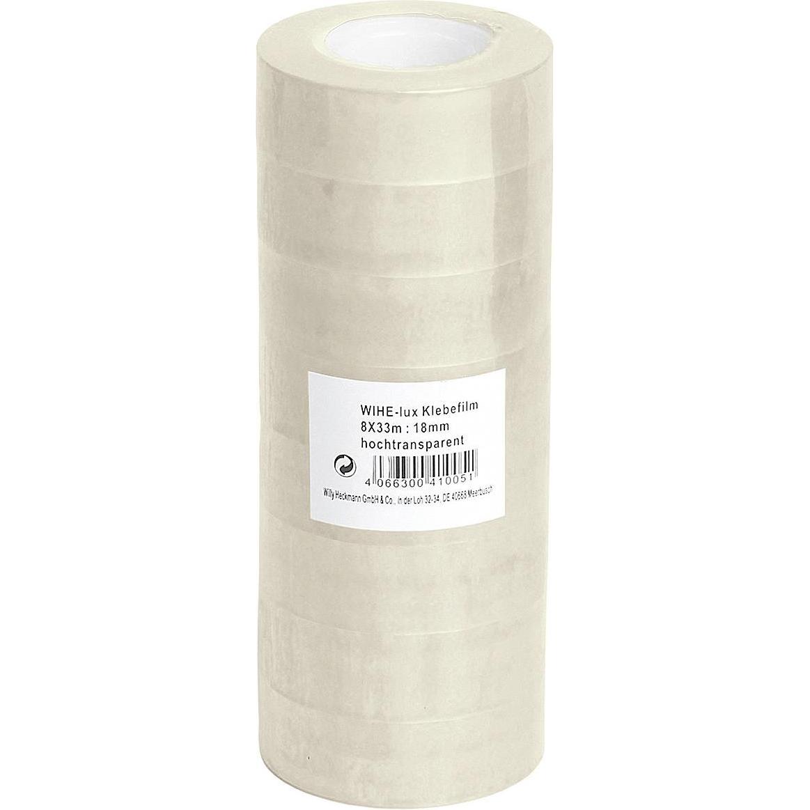 Wihedü, Klebeband, Klebefilm 8er Pack (18 mm)