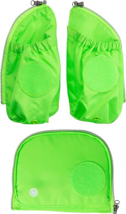Image du produit Ergobag Fluo LED-Zip Set avec poches latérales Vert (1 l)