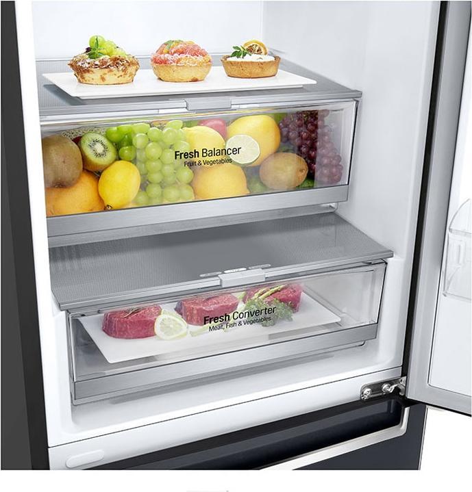 Produktbild LG GBB72MCDMN koel-vriescombinatie Vrijstaand 384 l E Zwart (384 l)