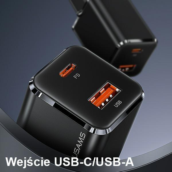Actual product image Usams Dual Ports GaN Mini Fast Charger (33 W)