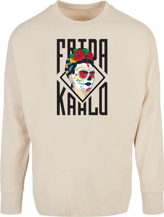 Merchcode Ladies Frida Kahlo - Lettering Oversized Cut On Sleeve Longsleeve - 116085 (3XL)
