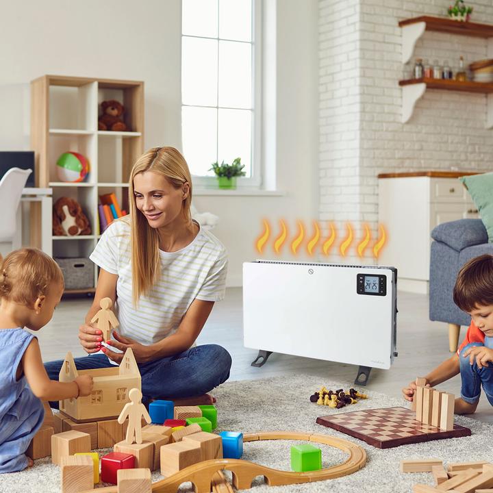 Productafbeelding Nedis SmartLife Convectorpan - Wi-Fi - 2000 W - 3 warmhoudstandaarden - LCD - 5 - 37 C - Regelbare (2000 W)