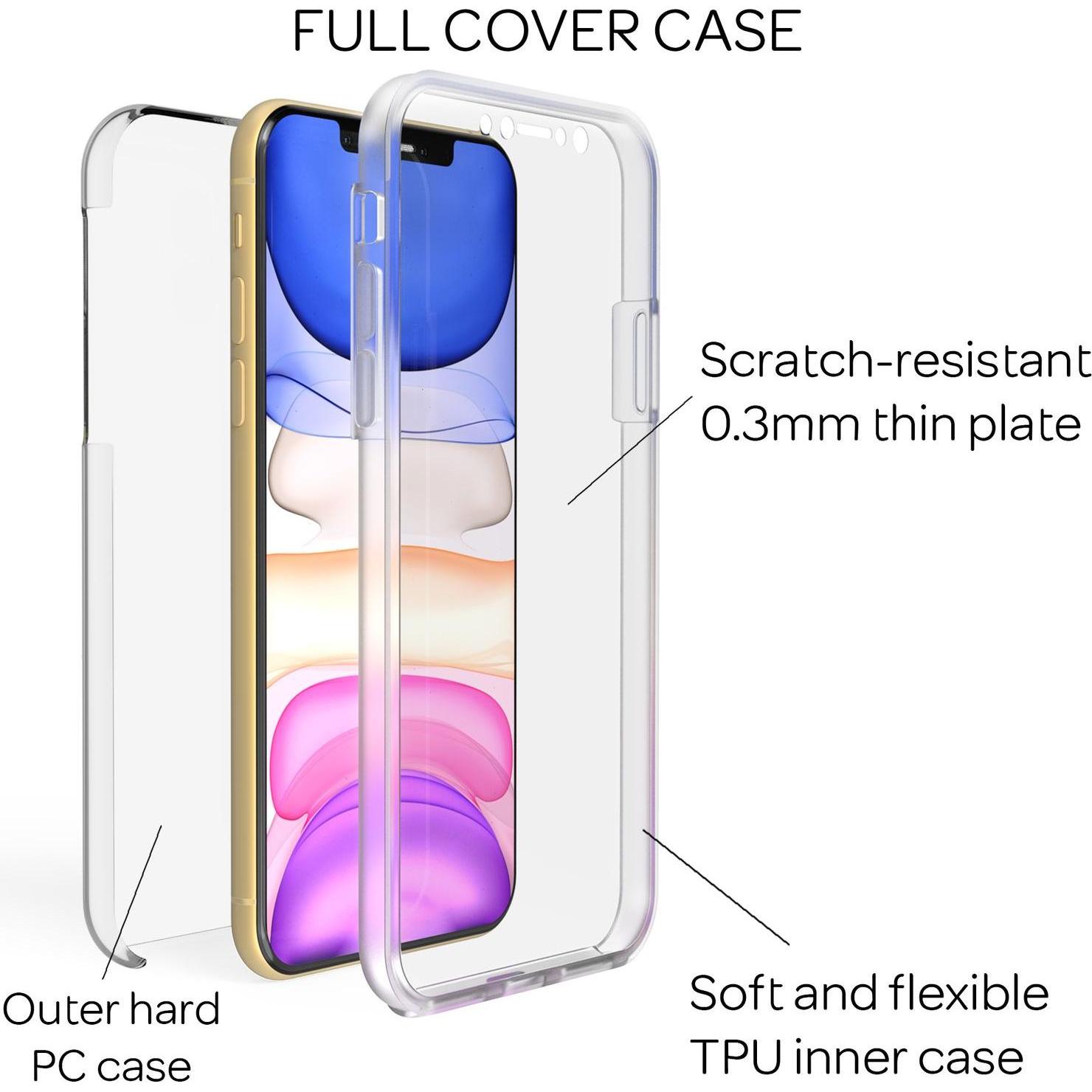 Thumbnail - Nalia 360 Grad Handyhülle (Apple iPhone 11), Smartphone Hülle, Transparent