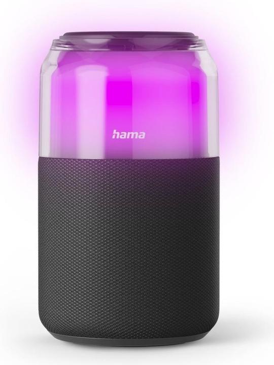 Immagine prodotto Hama Bluetooth®-Lautsprecher "Can Speaker", 4 LED-Licht-Modi, 5W, Schwarz (10 h)