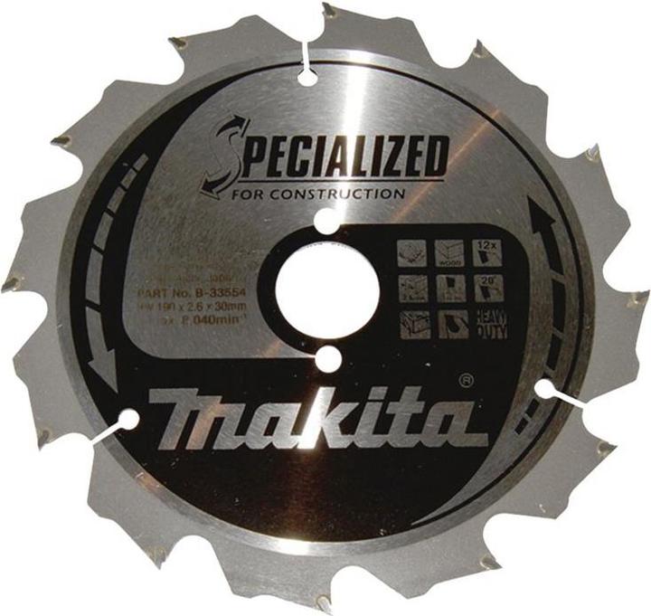 Produktbild Makita SPECIALIZED Sägeb.190x30x12Z