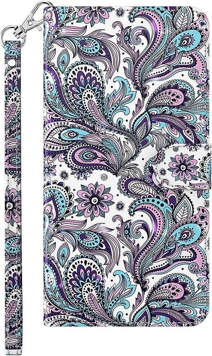 Actual product image Cover-Discount Galaxy S21 FE - case glitter effect paisley (Samsung Galaxy S21 FE)