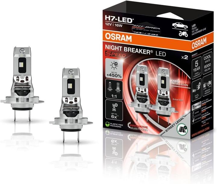 Actual product image Osram Night Breaker Speed LED H4 64193DWNBSP-2HB (H7)