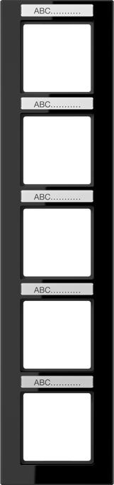 Actual product image JUNG Installation frame 5f sw glz ve A / A CREATION AC585BFNASW